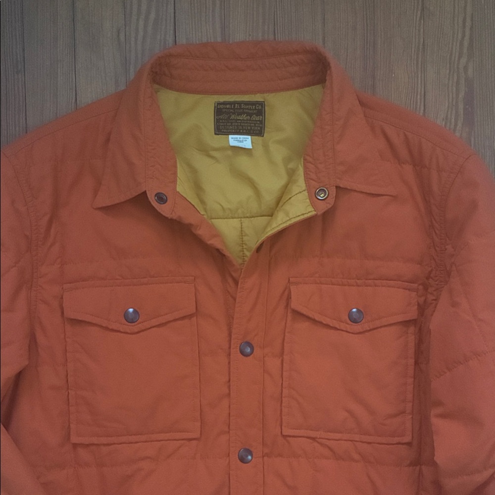 RRL Ralph Lauren Double RL quilted overshirt.